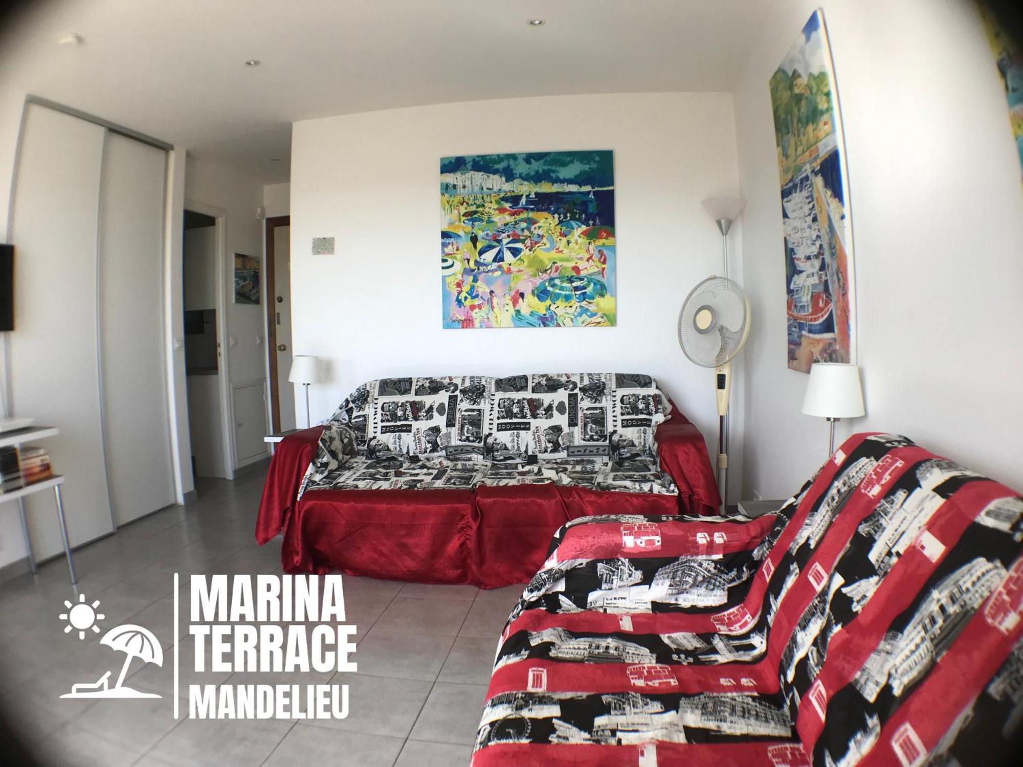 Apartmán Marina Terrace Mandelieu Exteriér fotografie